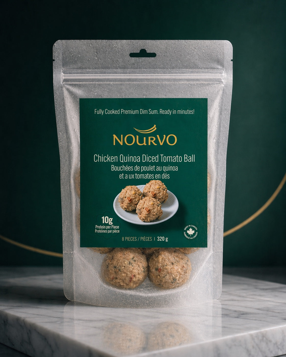 Chicken Quinoa Diced Tomato Ball